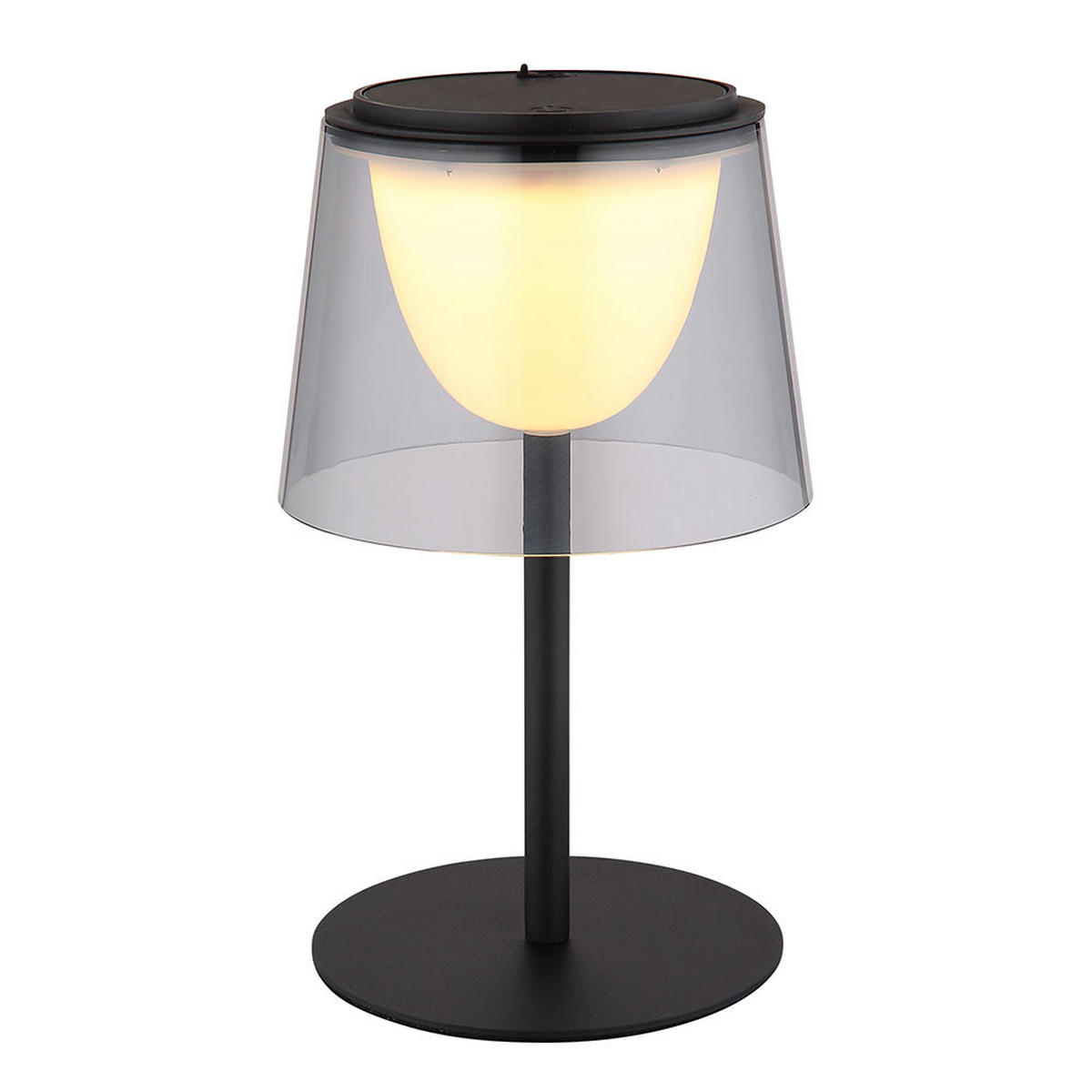 LED TISCHLEUCHTE Metall Schwarz - Schwarz, Metall (13/13/34cm) - Globo Lighting