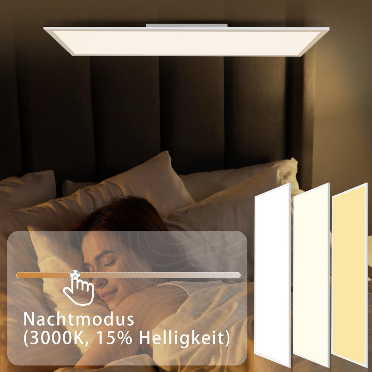 LED-DECKENLEUCHTE Landshut 120/30/4.5 cm - Weiß, Metall (120/30/4.5cm) - Nettlife