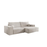 ECKSOFA Corunia Xs - Weiß, Holzwerkstoff/Textil (255/148cm) - Fun Möbel