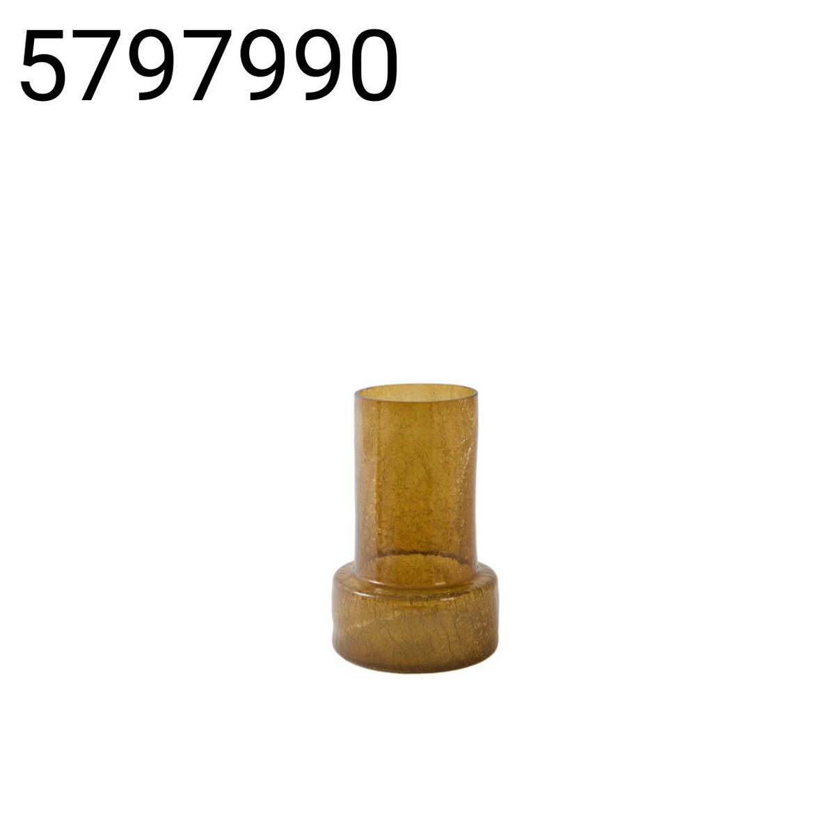 VASE Borando - Orange - 17.5/17.5/27.5 cm - Orange, Glas (27.5cm) - Light & Living
