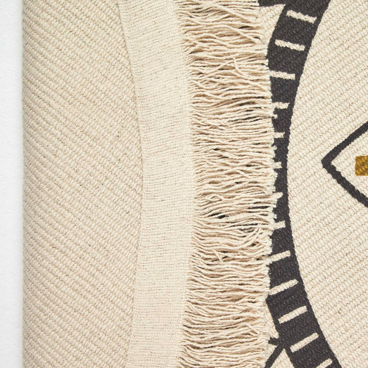 BAUMWOLLTEPPICH mit Mandala-Muster rund 145 cm - Multicolor, Textil (145/145cm) - Homescapes