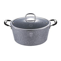 TOPF Grau 28/28/12.5 cm BH1153 - Grau, Metall (28cm) - Berlinger Haus