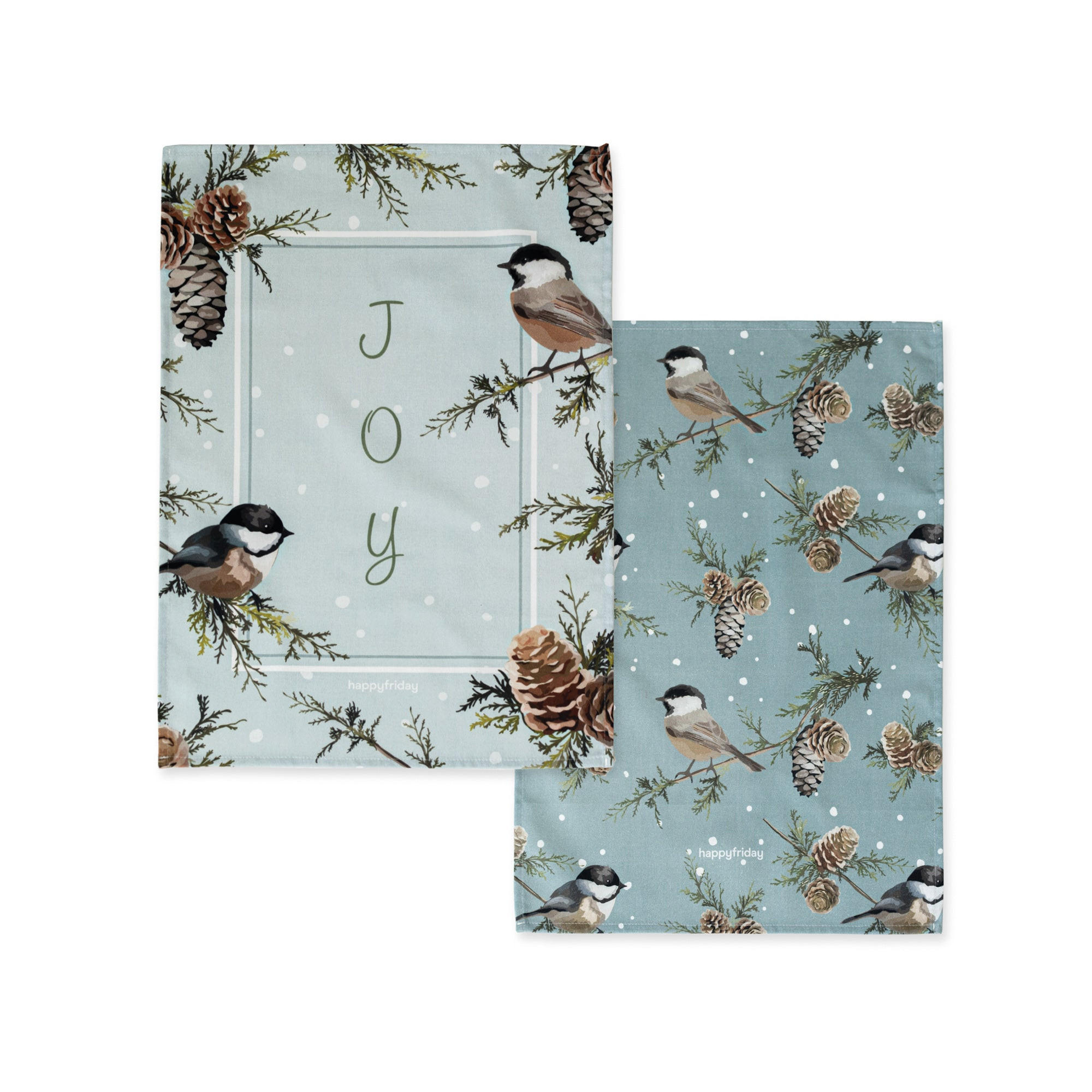 GESCHIRRTUCH (2 tlg) sparrow 70x50 cm mehrfarbig - Multicolor, Textil (70/50cm) - Happy Friday