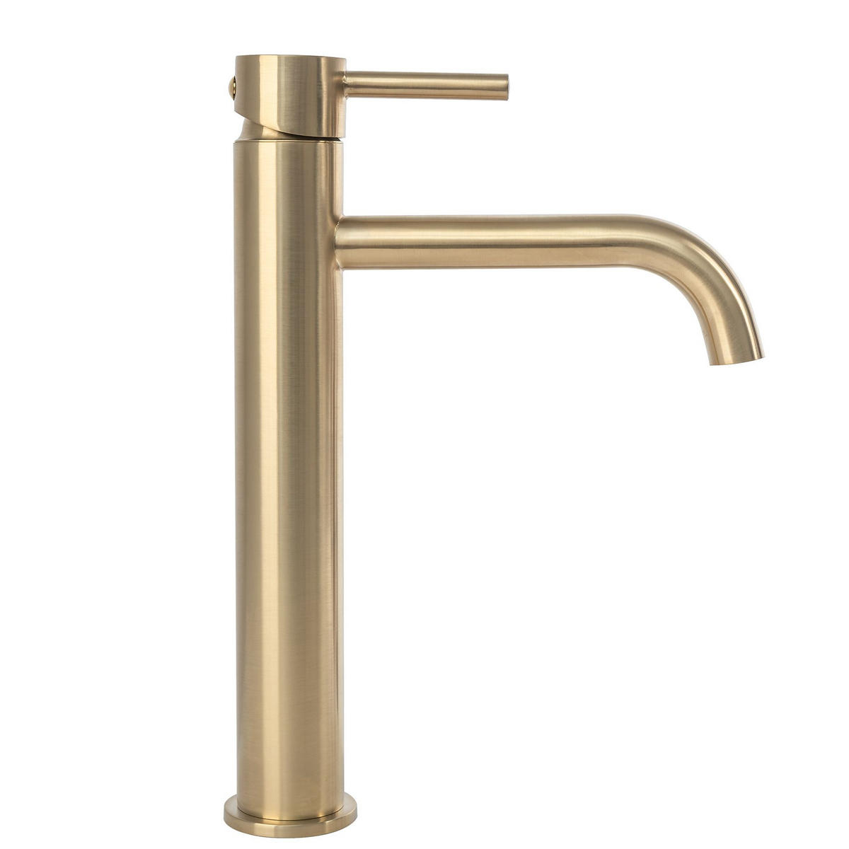 WASCHBECKENARMATUR LUNGO BRUSH GOLD HIGH 18/5/28 cm - Goldfarben, Metall (5/28/18cm) - REA
