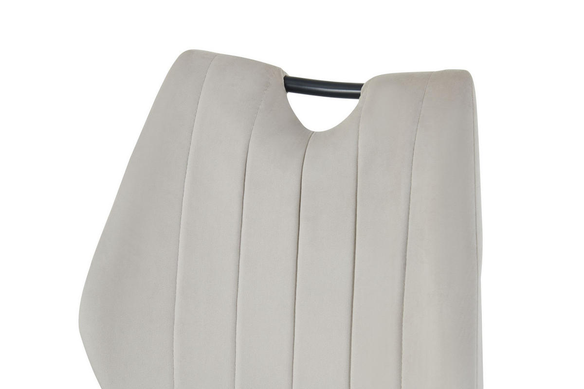 STUHL 2er Set Sevilla Stühle in Creme - gemütliches Design - B/H/T: 52x75x58 cm - Creme, Textil (58/75/52cm)