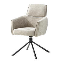 ARMLEHNENSTUHL - Drehbar, Chenille / Eisen - Beige, Textil (60/92/64cm) - home24