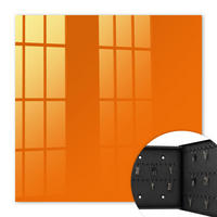 SCHLÜSSELBOX Schwarz 30x30 cm- Türöffnung nach rechts - Kräftiges Orange - Orange, Metall (30/30/5cm) - TULUP