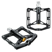 FAHRRADPEDALE Aluminium MTB Schwarz 3 Lager - Schwarz, Metall (12.5/1.5/12.5cm)