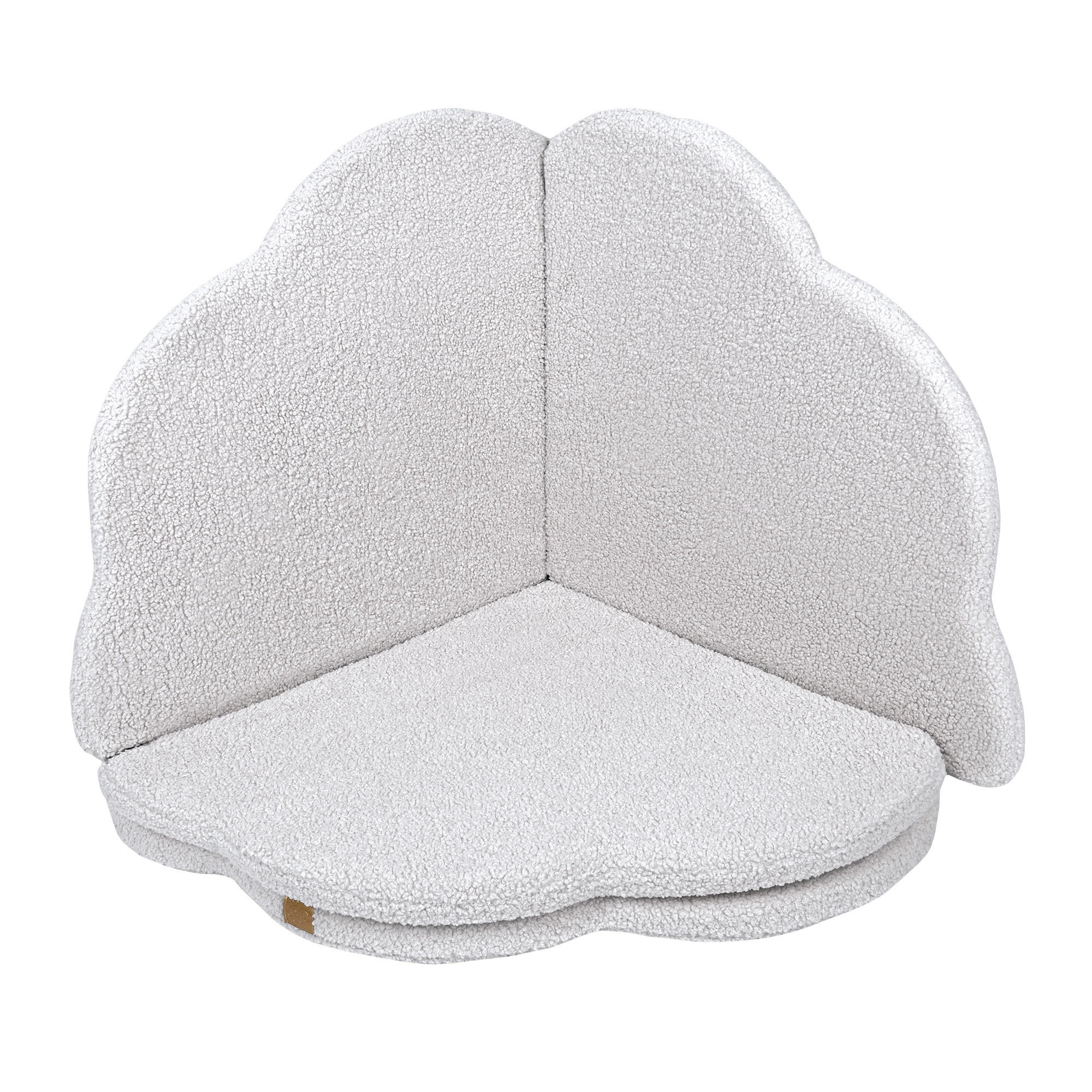 SPIELMATTE für Kinder, Quadratische, Bearly, Weiß - Weiß, Textil (160/160cm) - MeowBaby