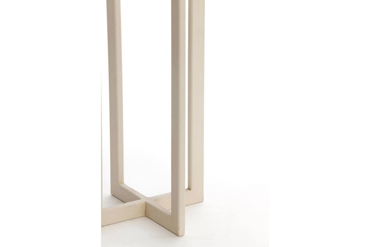 LAMPENFUSS MACE 21x21x46 cm, Metall, Creme - Creme, Metall (21/21/46cm) - Light & Living