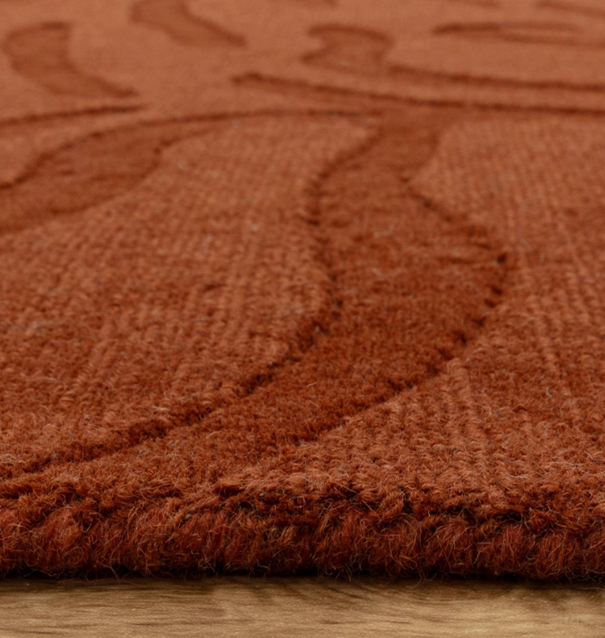 TEPPICH modern Flachgewebe MILL Orange 160 x 230 cm - Orange, Naturmaterialien (160/230cm) - Novatrend