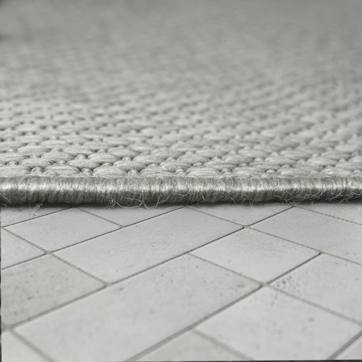 OUTDOORTEPPICH 80/200 cm Country 696 - Grau, Textil (80/200cm) - Paco Home