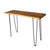 COUCHTISCH 37,5/108/76 cm aus Massivholz mit Metallbeinen im Industrial-Stil, Holzfarben - Braun, Holzwerkstoff (108/37.5/76cm) - Modfu