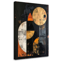 LEINWANDBILD Abstraktion 20x30cm - Schwarz, Textil (20/30cm) - Feeby