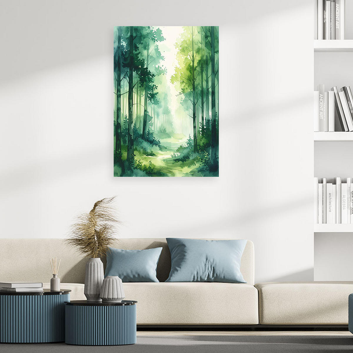 LEINWANDBILD Natur und Botanik 60x90cm - Grün, Textil (60/90cm) - Feeby