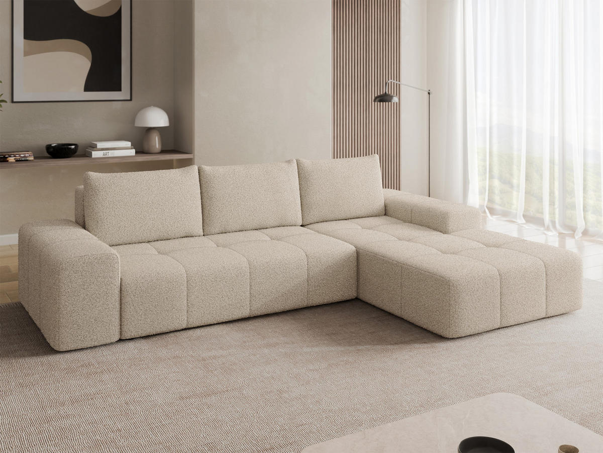 ECKSCHLAFSOFA Tonseo L, Seite: Rechts - Schwarz/Mokka, Holz/Kunststoff (275/173cm) - MIRJAN24