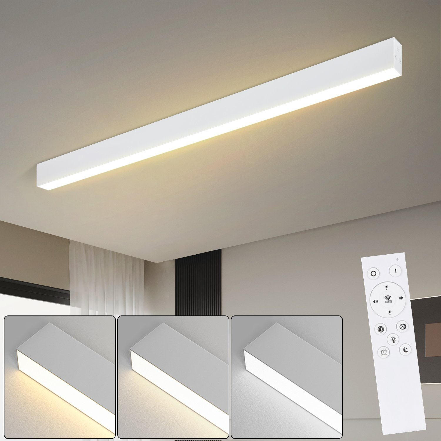 LED-DECKENLEUCHTE Werner 80/3.5/5.5 cm - Weiß, Metall (80/3.5/5.5cm) - Nettlife
