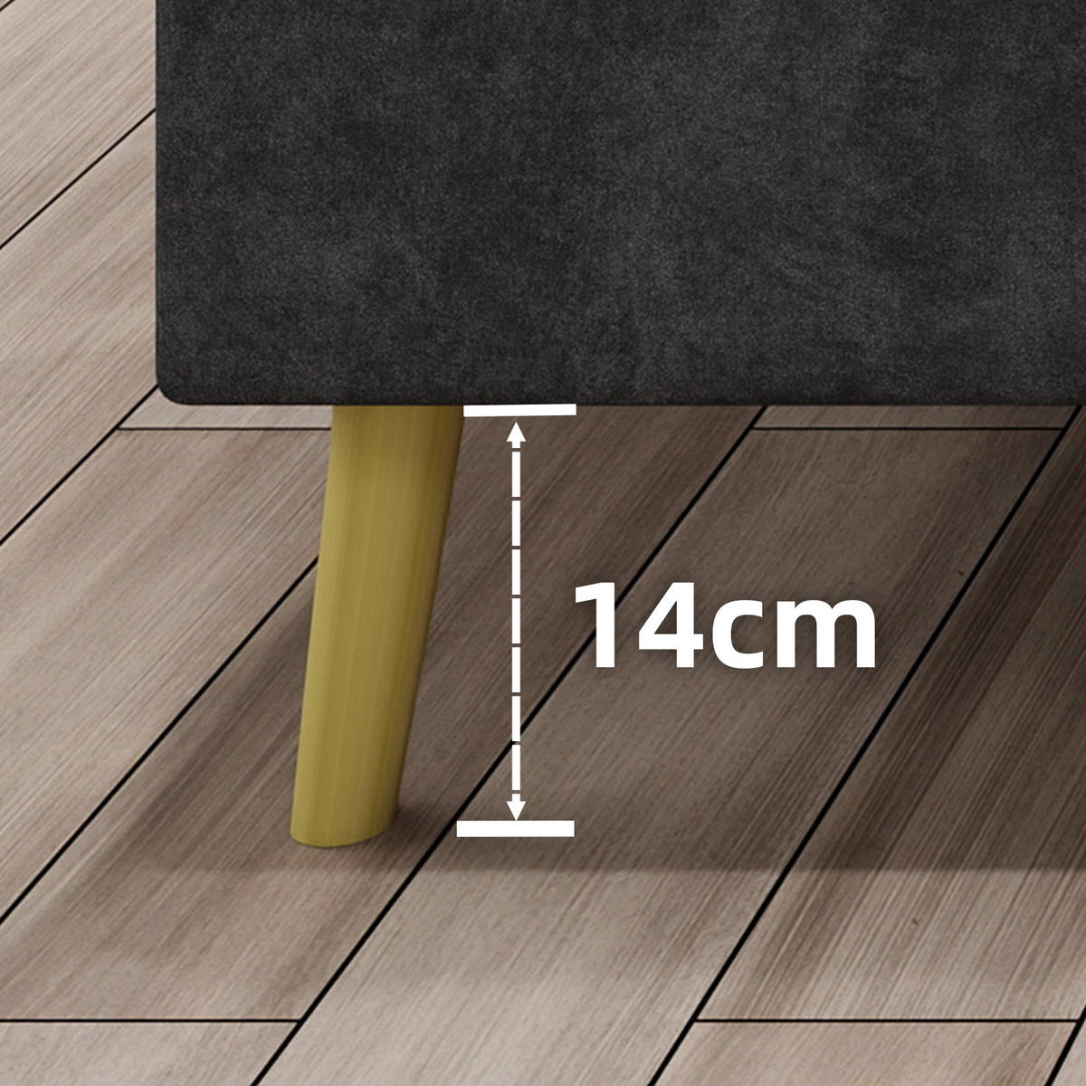 POLSTERBETT 140x200 cm Cartoon ohne Stauraum grau - Grau, Textil (140/200cm) - LEBENLANG