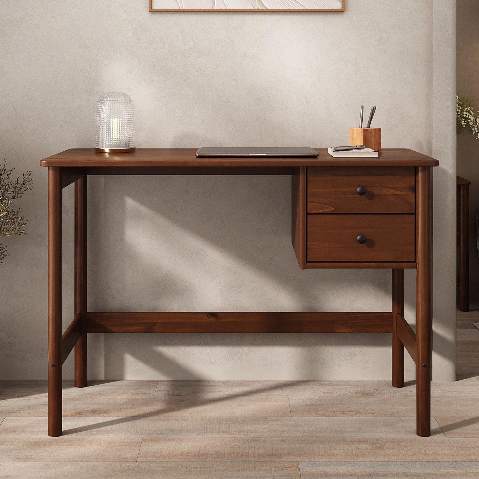 IDIMEX SCHREIBTISCH Kastanien 110cm × 54cm × 76cm