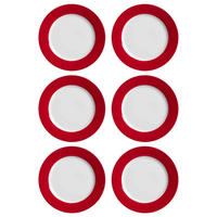 DESSERTTELLER Doppio Rot ø 20 cm 6er Set - Rot, Keramik (20cm) - Ritzenhoff Breker