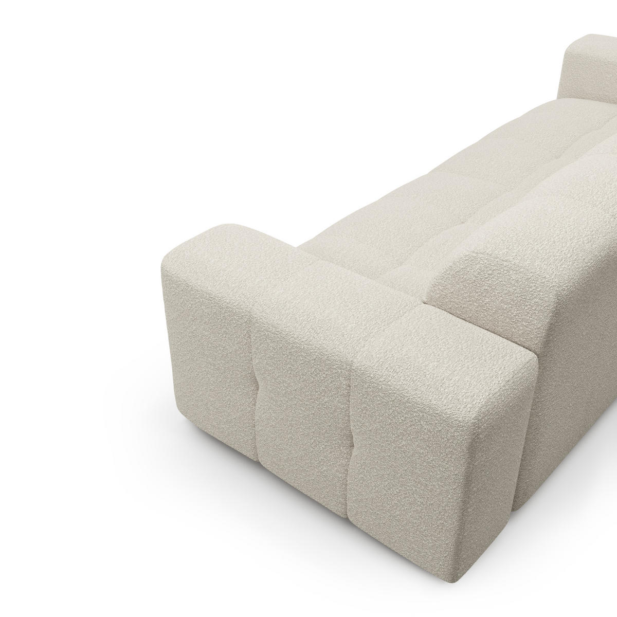 SCHLAFSOFA GERADE Steinbock Creme 230cm - Creme, Textil (230/45/32cm) - Sia Home