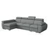 ECKSOFA Boston LCP, Seite: Links LCP+2R+1P(65) - Silberfarben/Graphitfarben, Holz/Textil (320/170cm) - MIRJAN24