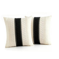 KISSENBEZUG – ohne Füllung – weiß – 45 x 45 cm – 2 Stück - Weiß, Textil (45/45cm)