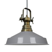 HÄNGELAMPE Industrial Asletl 41/35 cm - Grau, Metall (35/41/35cm) - Bamyum