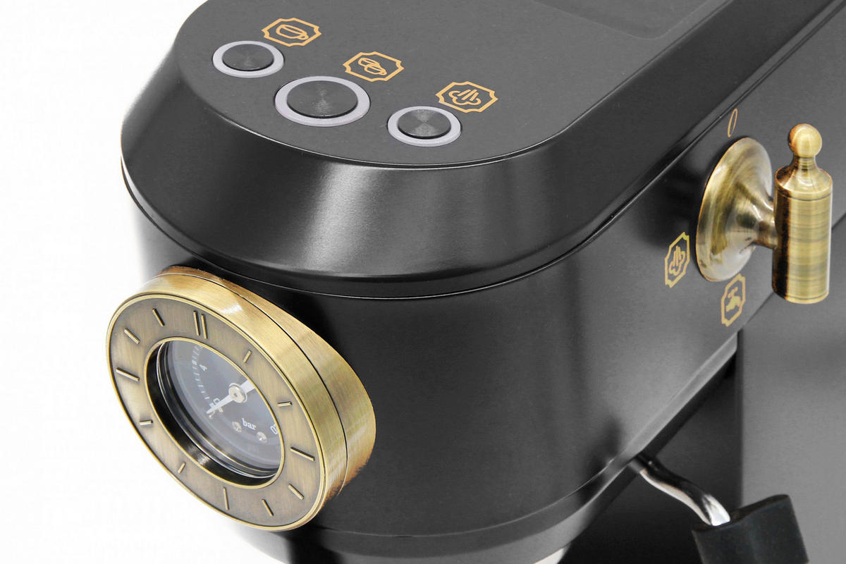 KAFFEEMASCHINE KA 2005 Em, Anthrazit, 19 bar, Siebträger-Espressomaschine - Anthrazit, Metall (14.5/31/29.5cm) - Kaiser Küchengeräte