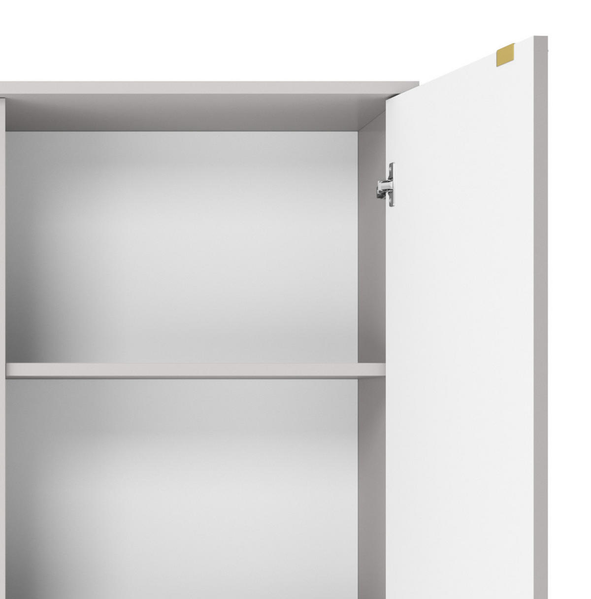 HOCHKOMMODE NOVA Geriffelt, 2-Türen, KOMMODE Schwarz, Schwarze Füße 104x39x cm Grau - Graphitfarben/Schwarz, Holzwerkstoff/Kunststoff (104/125/39cm) - DomoHome