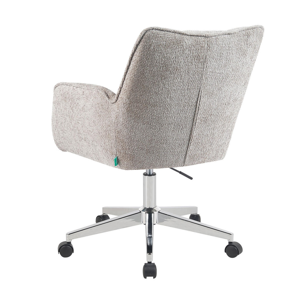 BÜROSTUHL Mika-Tabea - Chromfarben/Hellgrau, Textil/Metall (59/81/66cm) - DUBI Möbel