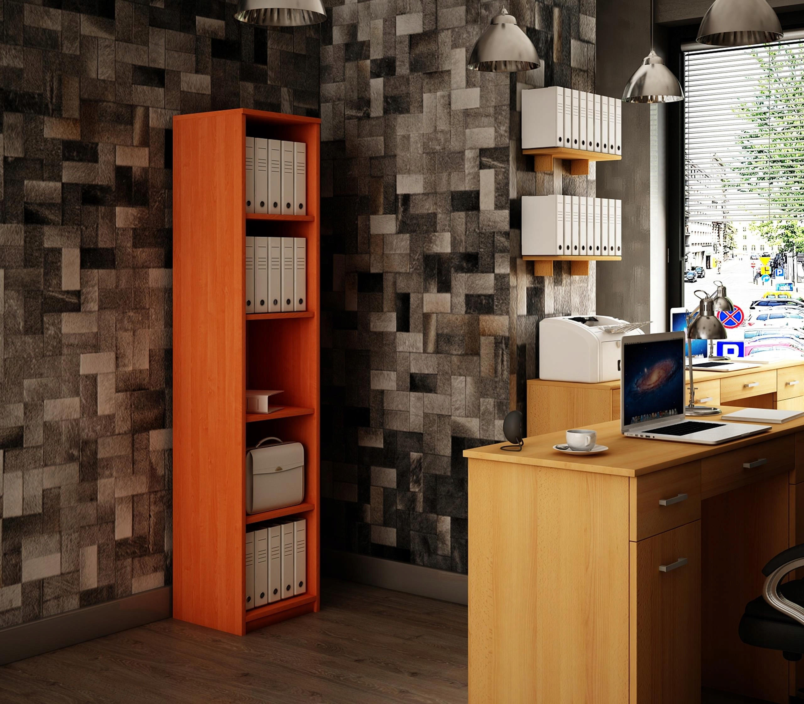 Thumbnail - Matkam Möbel Hochregal, Erle, Holzwerkstoff, 40x182x35 cm, Wohnzimmer, Regale, Bücherregale