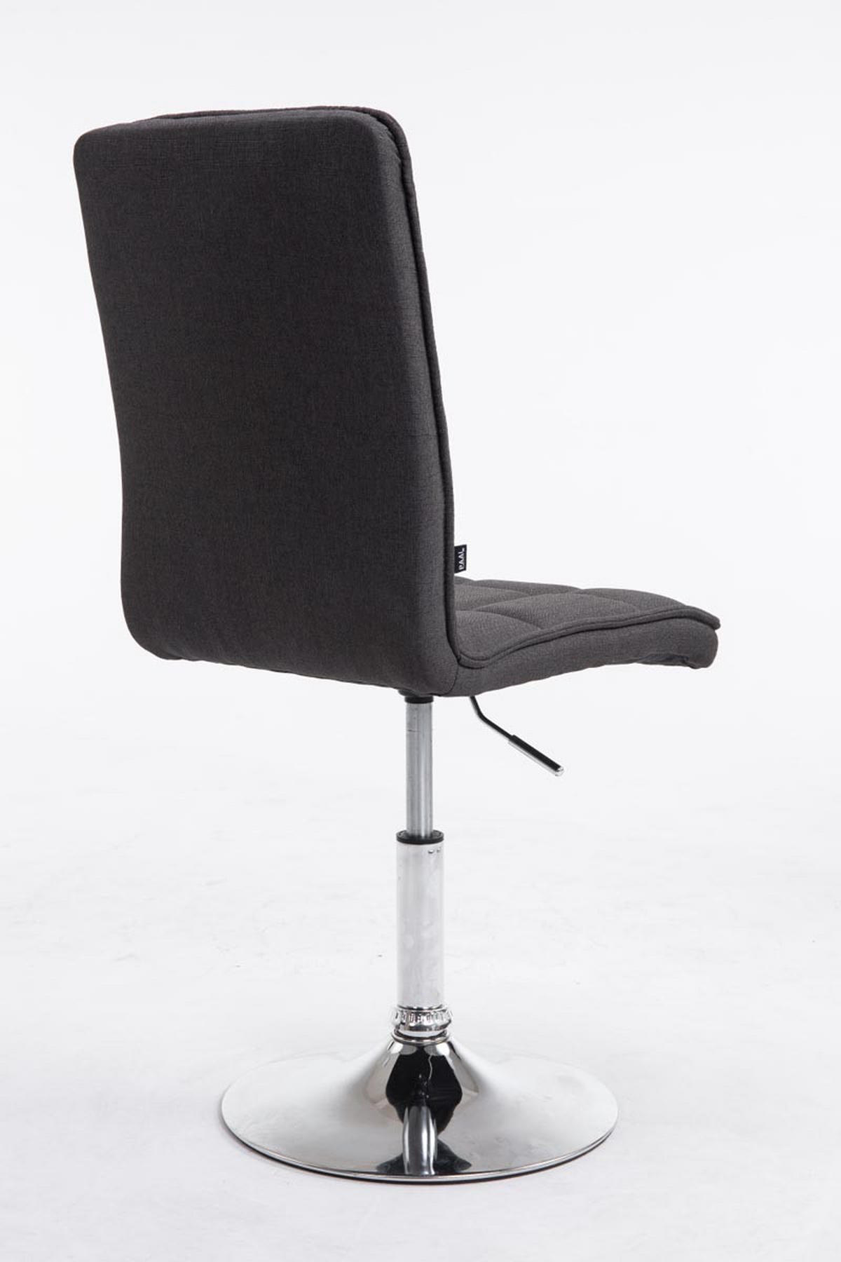 ESSZIMMERSTUHL Peko-Two Stoff, Gestell Metall in Chromoptik Dunkelgrau - Chromfarben/Dunkelgrau, Textil/Metall (43/104/56cm) - TPFLiving