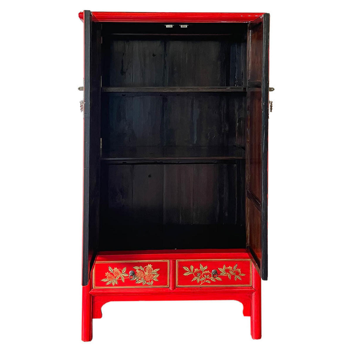 SCHRANK aus Holz 100x57x183 cm - Rot, Holz (100/183/57cm) - Wanderlust