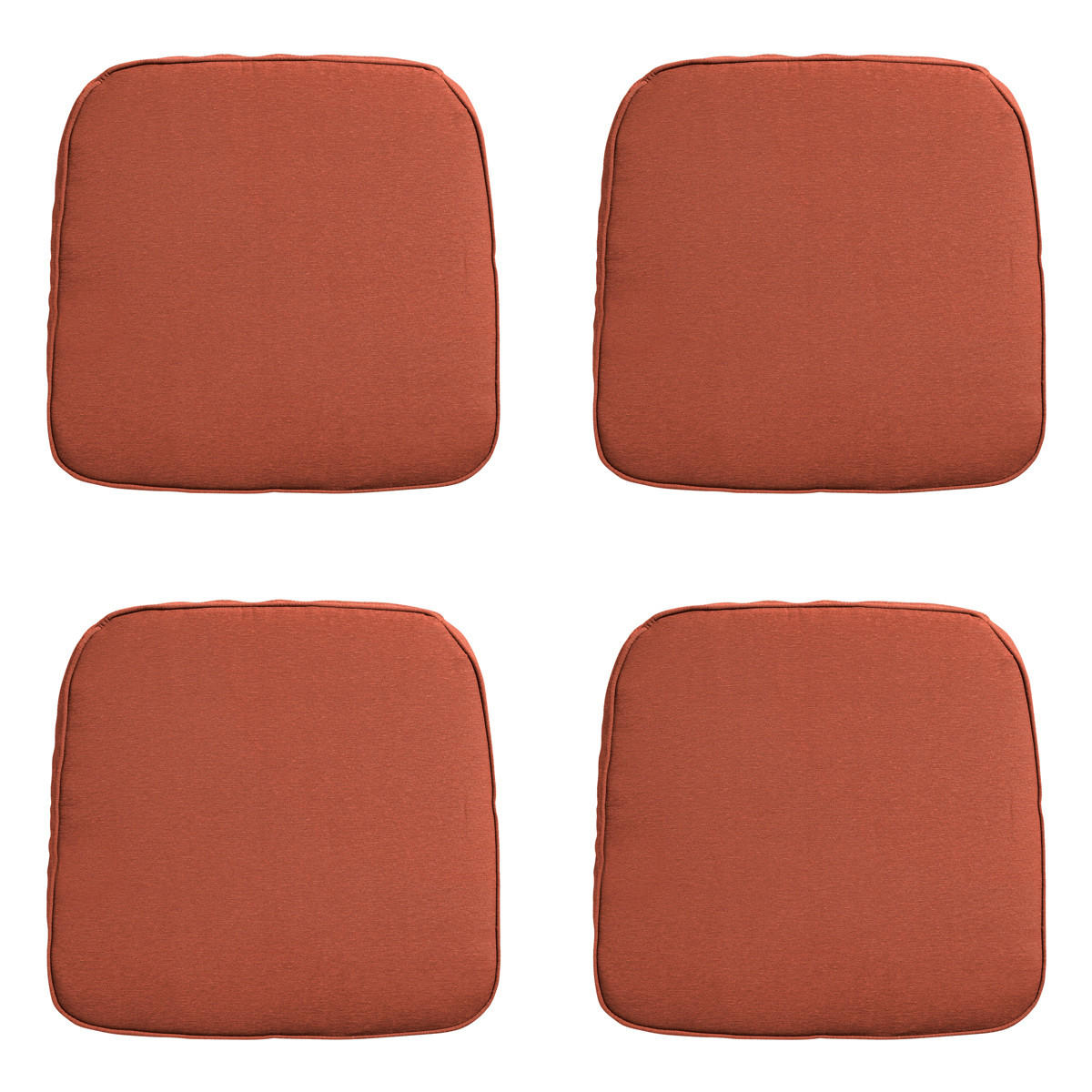 SITZKISSEN Panama 48/48 cm 4er-Set - Rot, Textil (48/5/48cm) - Madison