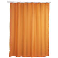 DUSCHVORHANG Textil orange 180/200 cm - Orange, Textil (180/0.1cm) - Wenko