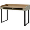 SCHREIBTISCH Alex für Jugenzimmer mit 2 offene Regale, Eukalyptus - Eukalyptusholzfarben/Schwarz, Holzwerkstoff/Metall (125/83/64.5cm) - Beautysofa
