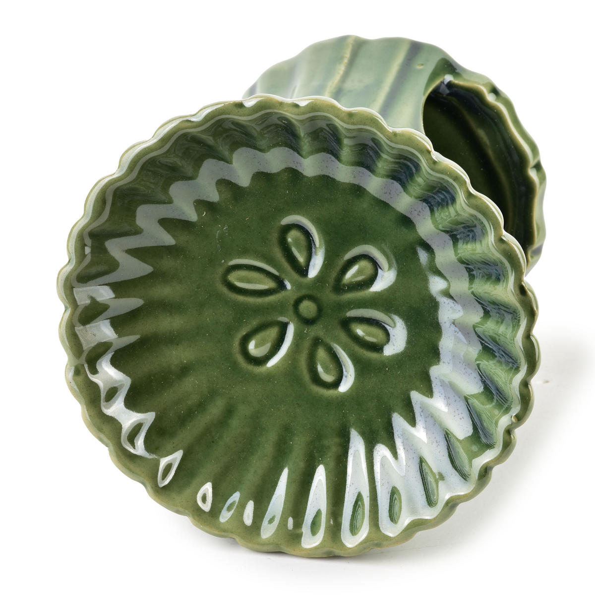 DUFTLAMPE Basic Grün 11/11.5/11.5 cm Keramik - Grün, Keramik (11.5cm) - Mondex