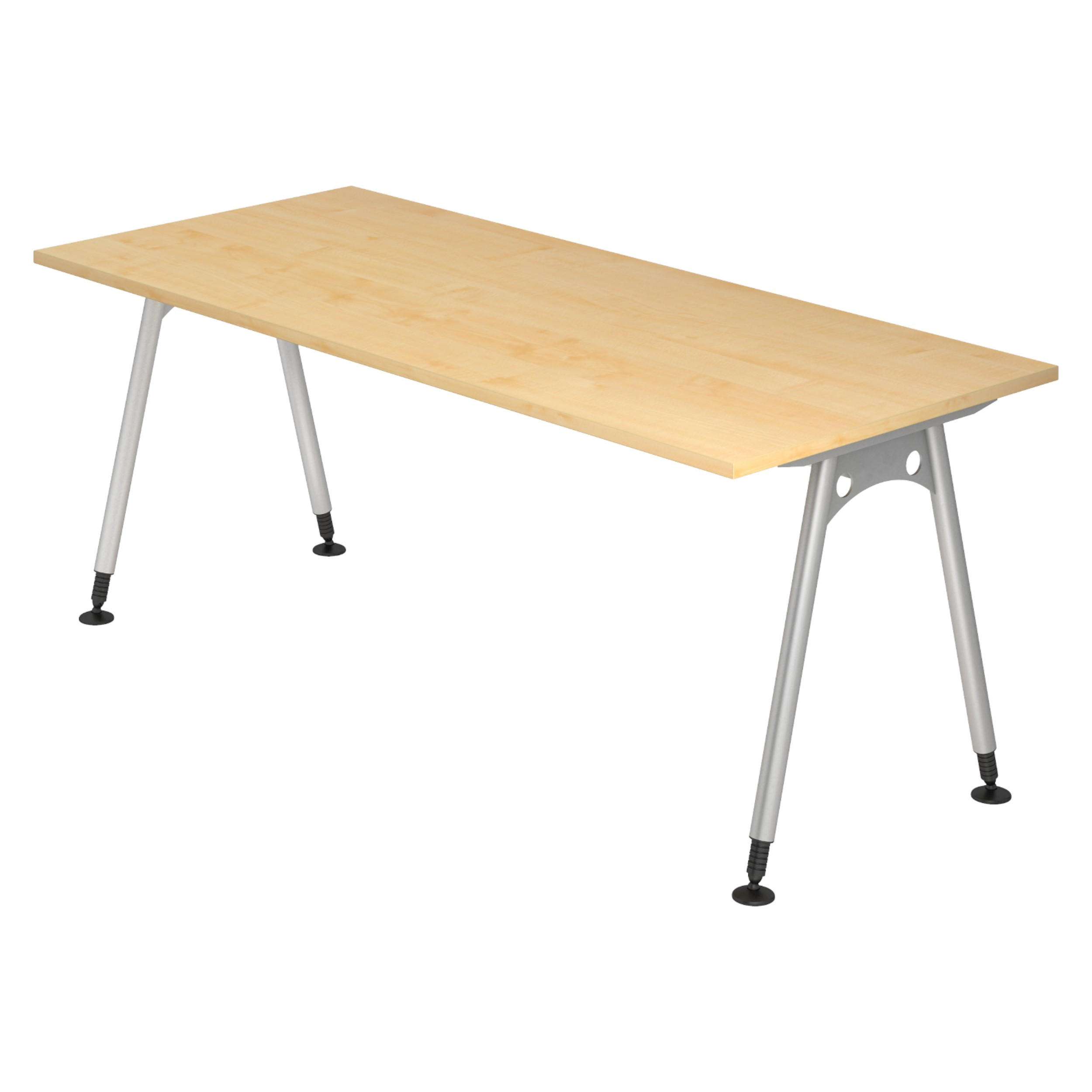 SCHREIBTISCH Serie-A 80/180/72 cm in Ahornfarben - Ahornfarben, Holzwerkstoff (80/180/72cm) - bümö