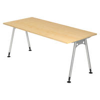 SCHREIBTISCH Serie-A 80/180/72 cm in Ahornfarben - Ahornfarben, Holzwerkstoff (80/180/72cm) - bümö