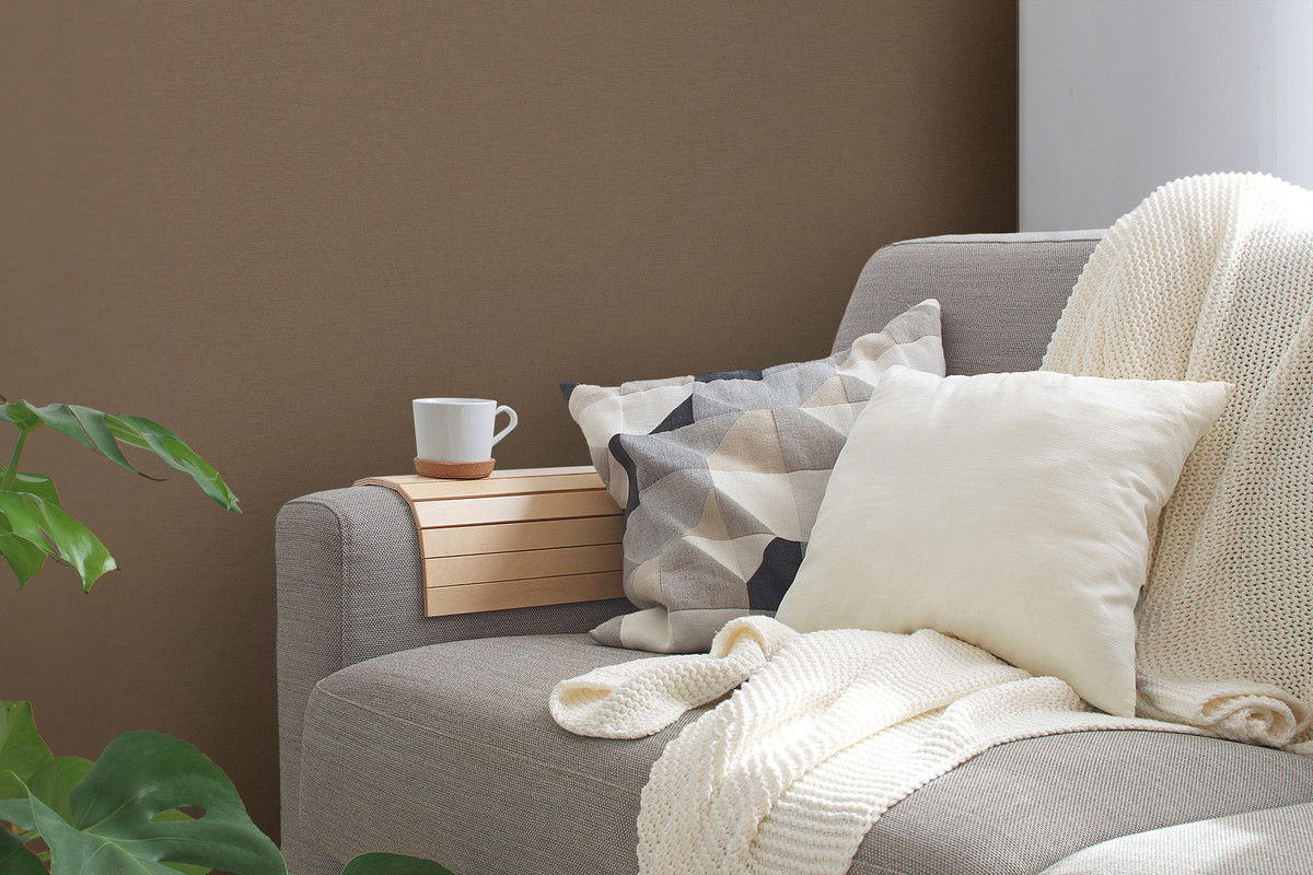 VLIESTAPETE Braun 53/1005 cm - Braun, Textil (53/1cm) - KUNSTLOFT