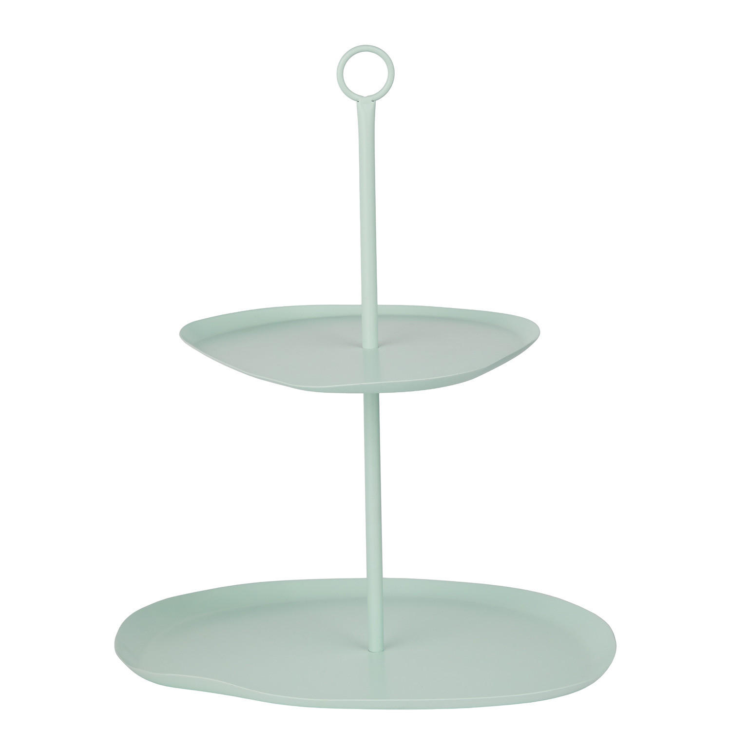 ETAGERE Sideline 2-Stufig - Mintgrün, Metall (28/41cm) - Butlers
