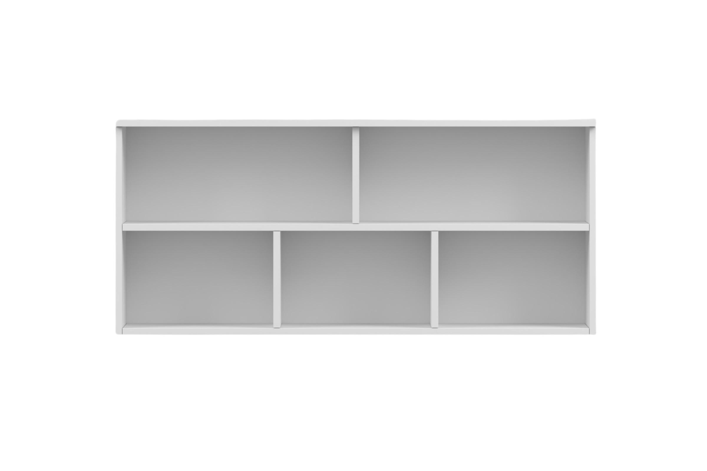 KINDER-WANDREGAL JUMI 110/55/27 cm in Weiß/Eiche Artisan - Weiß/Eiche Artisan, Holzwerkstoff (110/55/27cm) - Deine Möbel 24