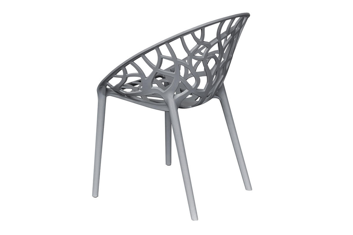 STAPELSTUHL Bilby Gartenstuhl Bistrostuhl Kunststoffstuhl Anthrazit - Anthrazit, Kunststoff (58/80/62cm) - dasmöbelwerk