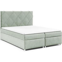 BOXBETT mit Bettkasten Trinity K-7 Bonellfederkern inkl. Topper - Mintgrün, Holz/Holzwerkstoff (180/200cm) - Best For Home
