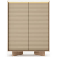 KOMODA Semi, 103 cm - kapučínová/béžová, kompozitní dřevo (103.9/138.4/40cm) - Selsey