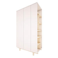 SKŘÍŇ 2DVEŘOVÁ Romy Bílá - bílá, kompozitní dřevo (115/190/50cm) - Petits-meubles