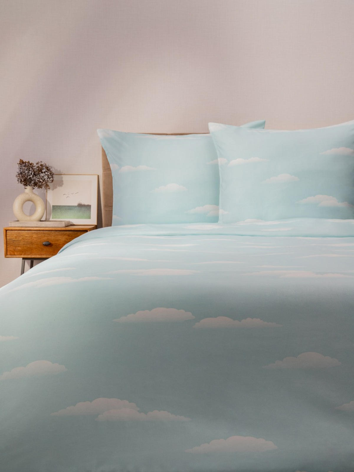 BETTWÄSCHE Skylight Mikrofaser 220/200 cm - Blau, Textil (220/200cm) - Homla