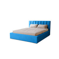 POLSTERBETT Dream 180x200 cm, Doppelbett mit Bettkasten und Lattenrost aus Holz, Velourstoff: Hellblau - Hellblau, Holz/Kunststoff (180/200cm) - Marpur