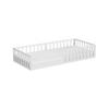 BODENBETT AUS METALL Minno Weiß 90x200 mit Matratze - Weiß, Metall - VitaliSpa